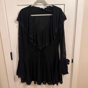 Kimchi Blue Black Long Sleeve Blouse